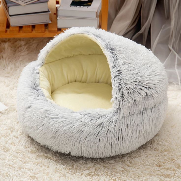 CozyPaws Winter Plush Nest